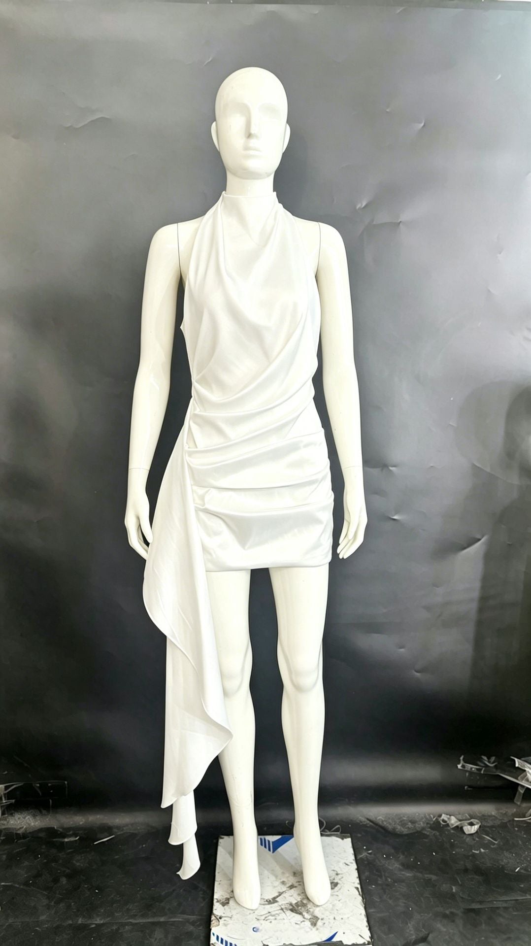 Womens Elegant Bodycon Halter Neck Dress